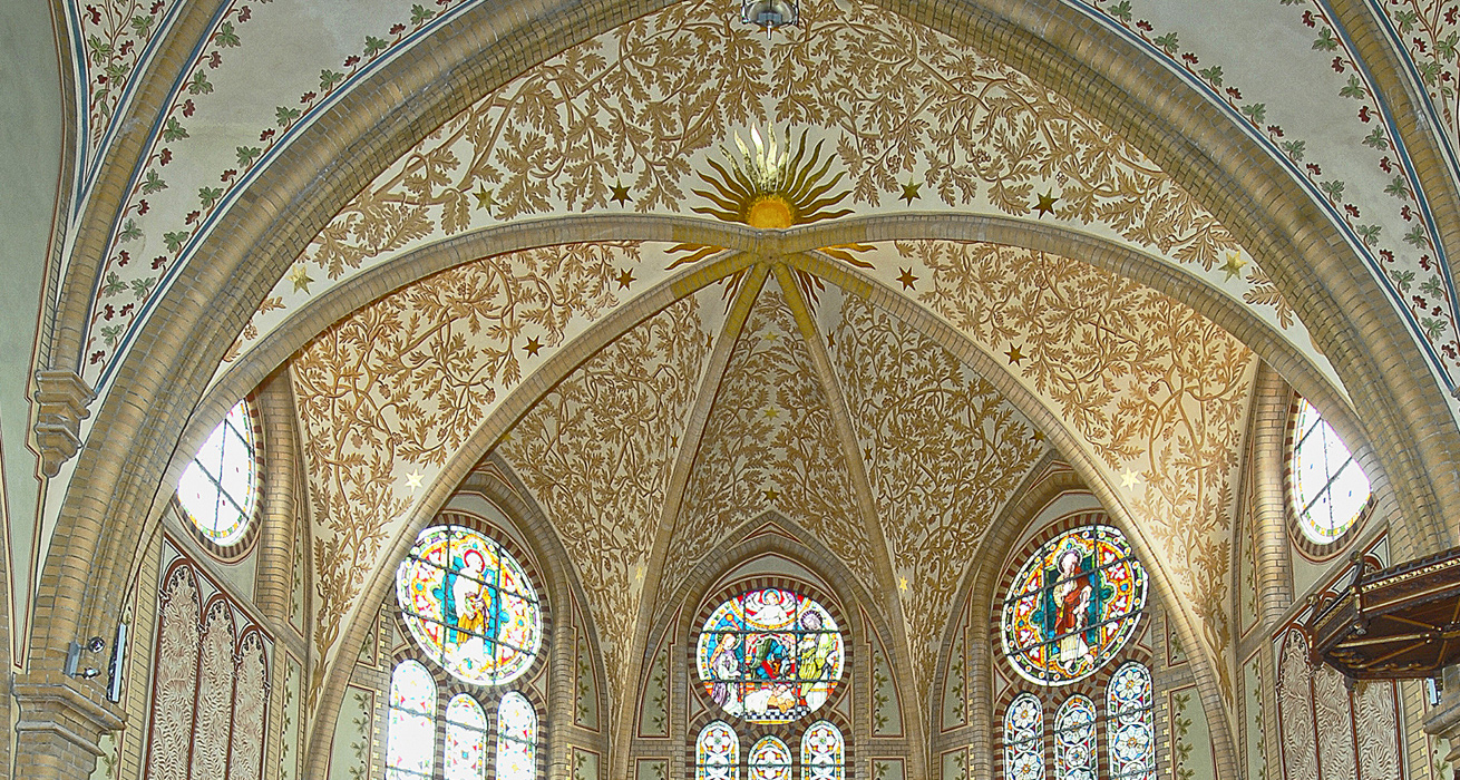Deckengewölbe - St. Trinitatis Kirche, Hainichen